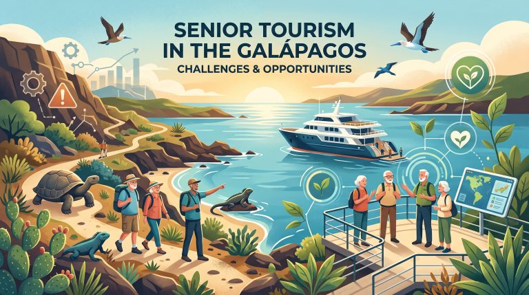 la esencia natural de las Galápagos junto con el enfoque en la accesibilidad